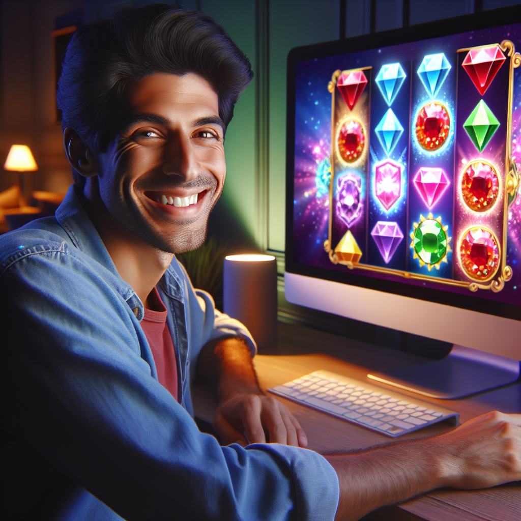 Jugador disfrutando de Fortune Gems