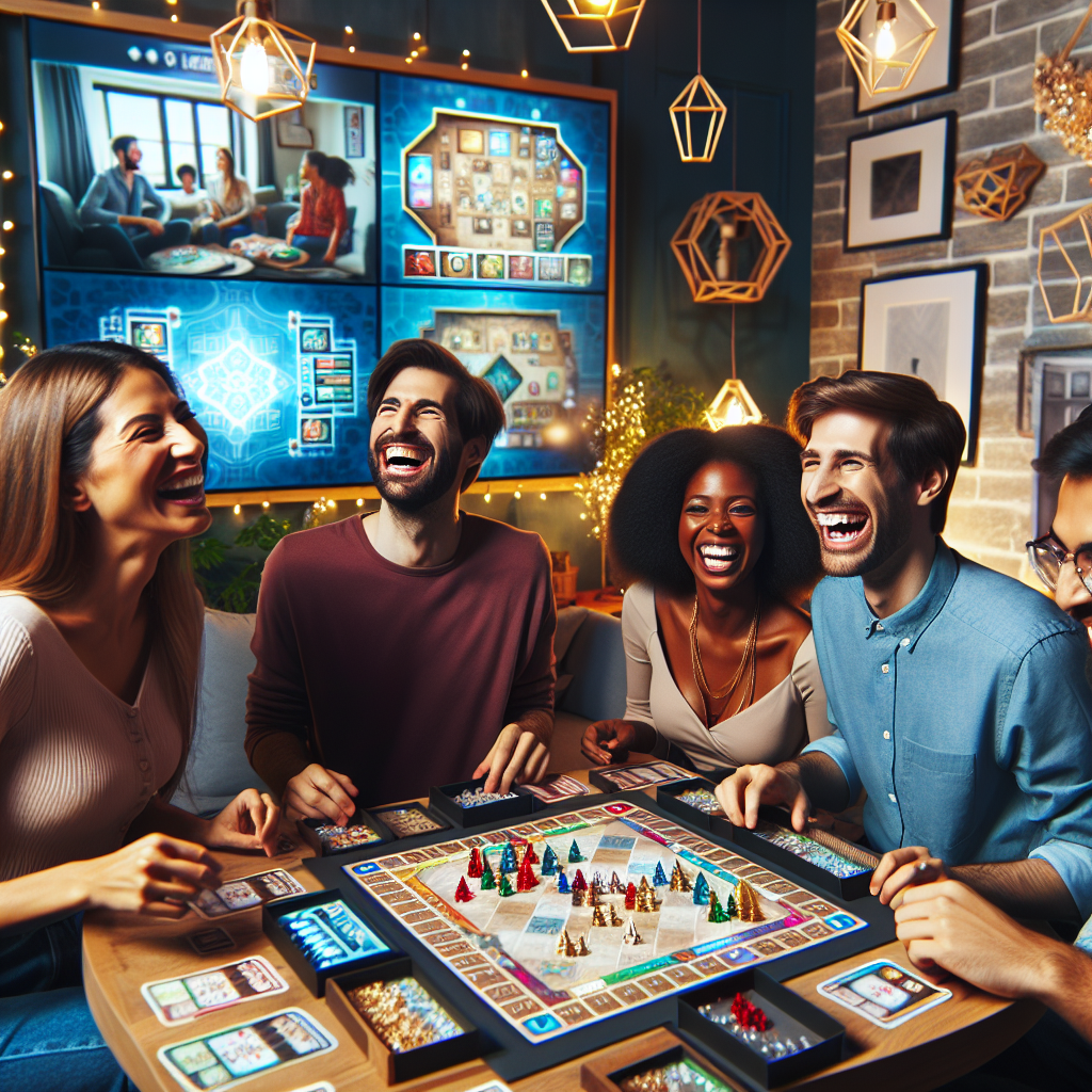 Grupo de amigos jugando Fortune Gems juntos